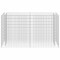 vidaXL Gabion Raised Bed Silver Galvanized Steel 70.9x19.7x39.4 in